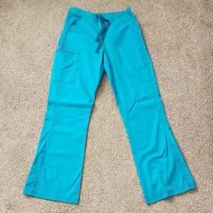Teal Drawstring Scrub Pants